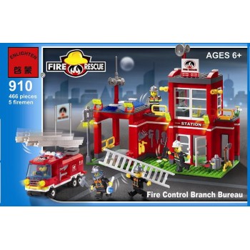 Конструктор Brick "Пожарная станция" 466 деталей