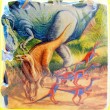 Коврик-пазл Altacto Динозавры PN140P 54 дет
