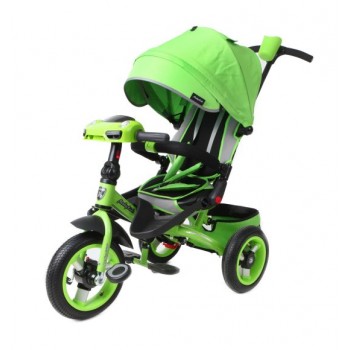 Велосипед 3кол. Leader 360 с разворотным сиденьем,12x10 AIR Car, зелёный