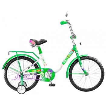 Велосипед 16" Stels Flash (2015) зелёный/белый